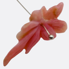 Load image into Gallery viewer, 15cts Stunning Hand Carved Pink Peruvian Opal Flower Bead | 38x25x5mm |
