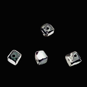 Natural Black Diamond 1.1cts Scissor Cut Cube Beads | 1x1mm to 2x1mm | 16 Beads|