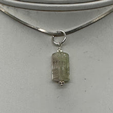 Load image into Gallery viewer, Natural Watermelon Tourmaline Sterling Silver Pendant | Pale Green, Pink. Clear|
