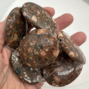 1 Huge Mica Quartz 60x40mm Pendant Bead 8048