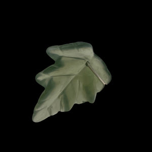Serpentine New Jade Leaf Pendant Bead | 24x22x4mm | Fern Green | 1 Bead |