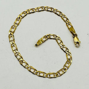 Italian! Elegant Solid 14K Gold Chain 7" Bracelet! 9783