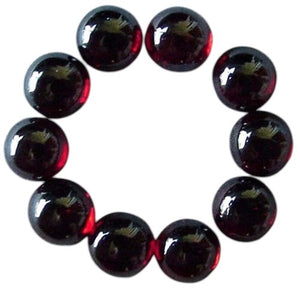 One Vibrant Garnet Cabochon 8x4mm Deep 003900