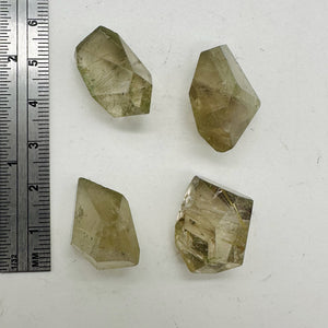 Rutilated Quartz Incredible Centerpiece Beads | 27x12 to 23x13mm | 4 Beads |