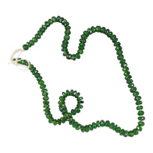 Load image into Gallery viewer, 143cts Natural Green Chrome Diopside Faceted Strand 9797
