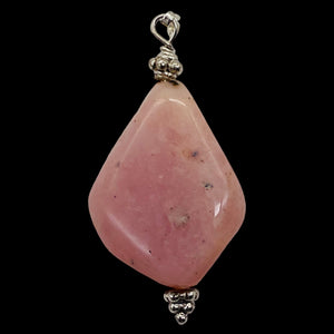 Universal Love! Rose Quartz Sterling Silver Pendant | 1 3/4" Long |