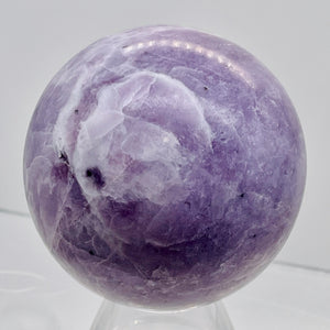 Lepidolite 183g Round Collector's Sphere | 1 9/10" | Purple White | 1 Sphere |