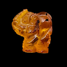 Load image into Gallery viewer, Amber Elephant Carved Figurine } 11.9ct | 1 Elephant | | 22x22x10mm | Amber
