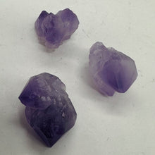 Load image into Gallery viewer, Amethyst Natural Crystals Bead Parcel | 24x17x15 to 20x16x15mm| Purple| 3 Beads|
