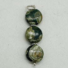 Load image into Gallery viewer, Raintree Rhyolite Jasper Sterling Silver Pendant | 2&quot; Long | Green, Pink |
