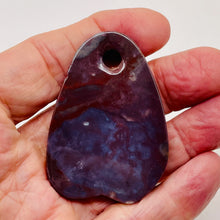 Load image into Gallery viewer, Hand Carved Fancy Mauve Pink Jasper Pendant Bead | 61x43x7mm | 1 Bead |
