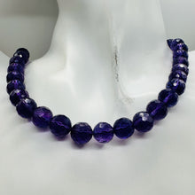 Load image into Gallery viewer, Amethyst AAA Faceted Round Bead Strand | 10mm | Purple | 40 Beads |

