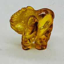 Load image into Gallery viewer, Amber Elephant Carved Figurine } 11.9ct | 1 Elephant | | 22x22x10mm | Amber
