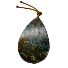 Load image into Gallery viewer, Druzy Ocean JasperTeardrop Pendant Bead | 55x35x8mm | Green Crystal | 1 Bead |
