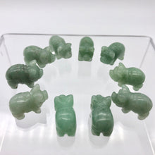 Load image into Gallery viewer, Carved Aventurine Pig One Bead | 21x13x9.5mm | Green
