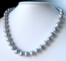 Load image into Gallery viewer, 11mm Natural Platinum Freshwater Pearl 19 inch Necklace 9810
