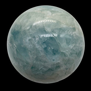 Aquamarine Sphere 213g (7.5oz) | 51mm (2.1") | Aqua White | 1 Display Specimen |