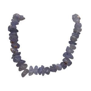 Oregon Holly Blue Chalcedony Agate 94 Grams | 12X11X8 19X13X9 | Blue | 59 Beads|