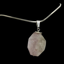 Load image into Gallery viewer, Kunzite Faceted 26x19x10mm Sterling Silver Pendant | 1 1/ 2&quot; Long | Pink |

