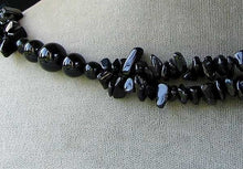 Load image into Gallery viewer, Designer Natural Onyx Necklace 30" 14K Gold Filled Clasp Handmade USA
