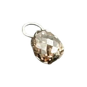 0.53cts Champagne Diamond Brio & 18K White Pendant 9817F