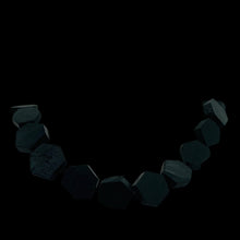 Load image into Gallery viewer, Black Stone - Africa Hexagon Bead Strand | 17x15x5mm | Black Matte | 22 Beads |
