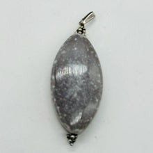 Load image into Gallery viewer, Australian Mookaite 40x20x6mm Marquise Cut Pendant | 2 1/4&quot; Long | Gray, White |
