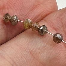 Load image into Gallery viewer, 6 Natural Red 1.72cts Diamond Faceted Roundel Beads 9527AX
