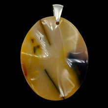 Load image into Gallery viewer, Mustard Mookaite Oval Sterling Silver Pendant | 50mm | Beige Brown |

