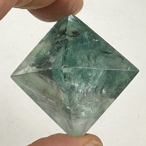 Fluorite Double Pyramid Specimen | 1 Display Figurine | | 41x41x41mm | Green
