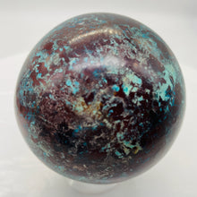 Load image into Gallery viewer, Chrysocolla 418g Sphere | 2 1/2&quot; | Green Blue Tan | 1 Collector&#39;s Item |
