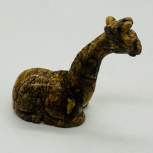 Load image into Gallery viewer, Giraffe Resting Animal Stone Carving | 1 Figurine | 1 5/8 x 1 5/8" | Brown
