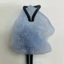 Load image into Gallery viewer, Druzy Blue Chalcedony Designer Pendant Bead | 89cts | 44x26x8mm | 1Bead |

