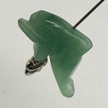 Load image into Gallery viewer, Jumping Carved Green Aventurine Dolphin Beads | 25x11x8mm | Green
