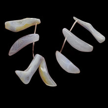 Load image into Gallery viewer, Blue Chalcedony Natural Beads 114g Strand | 45x10 to 33x12mm | 14 Beads |
