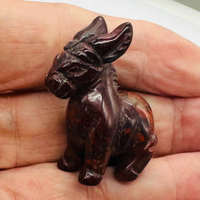 Load image into Gallery viewer, Hand Carved Red Donkey Burro Figurine Statue Collectible Gift | 40x35x15mm | Red
