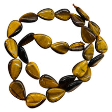 Load image into Gallery viewer, Shimmering Tigereye Teardrop 15x10mm Bead Strand 110242
