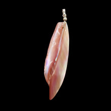 Load image into Gallery viewer, Designer Pink Mussel Shell Sterling Silver Pendant | 2 3/4&quot; Long |
