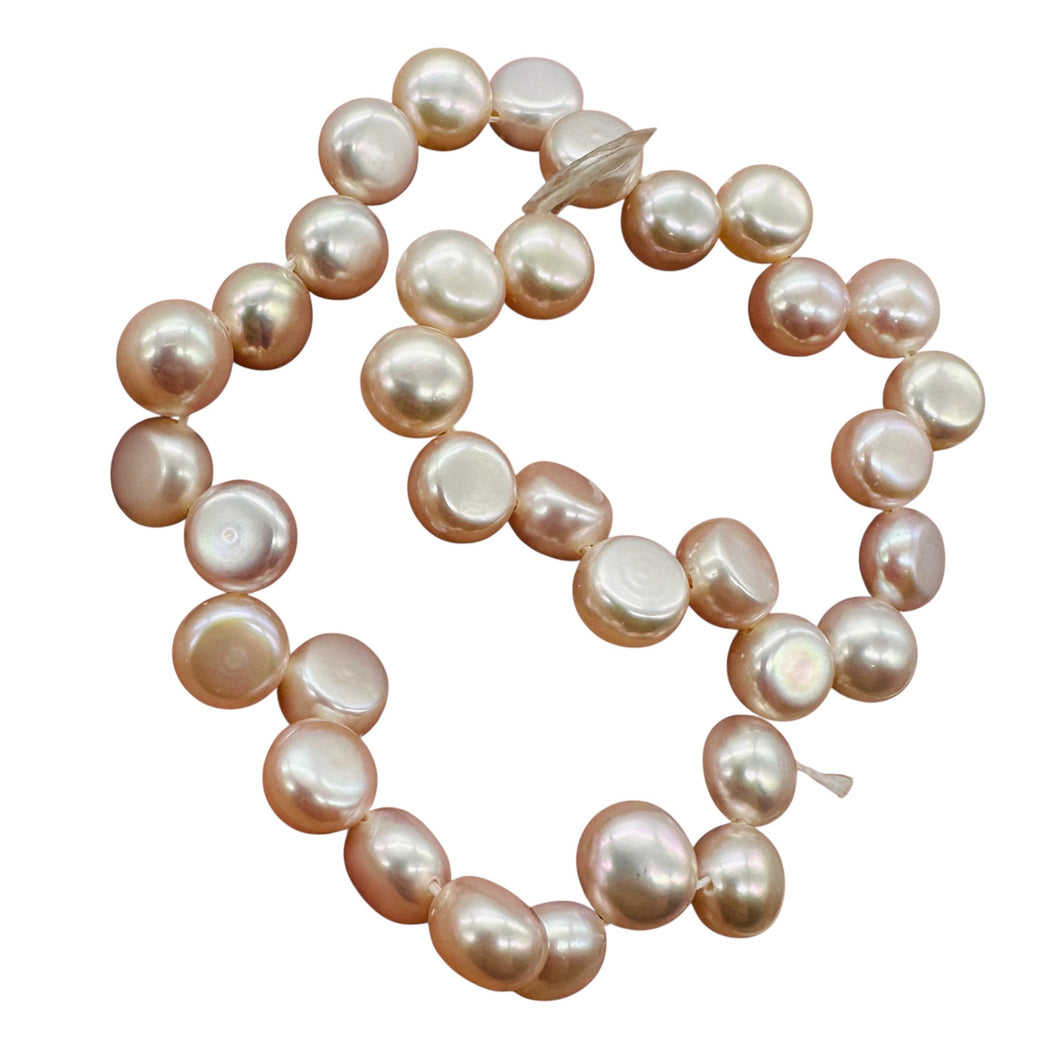 Top Drilled Button 7-7.25x4mm Lavender Pink FW Pearl 8