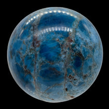 Load image into Gallery viewer, Apatite 366g Meditation Sphere | 2.44&quot; | 61mm | Blue, White | 1 Display Specimen
