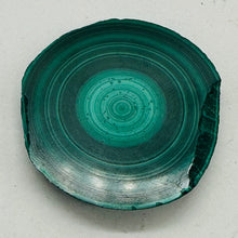 Load image into Gallery viewer, Malachite 351g Polished Round Stalactite Slice | 45x42x7mm | Green | 1 Specimen|
