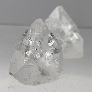 Apophyllite Stilbite Duo 104tcw Pyramids | 22x20 to 23x18mm | Clear, White |