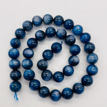 Load image into Gallery viewer, Kyanite AAA Round Beads | 10 to 11mm | Flashing Blue | 5 Beads |
