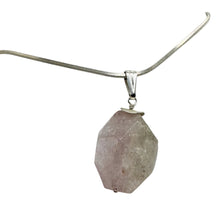 Load image into Gallery viewer, Kunzite Faceted 26x19x10mm Sterling Silver Pendant | 1 1/ 2&quot; Long | Pink |
