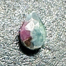 Load image into Gallery viewer, Ruby Zoisite Exquisite Flat Pear Briolette Beads | 8x6x3mm| Green, Red| 2 Beads|
