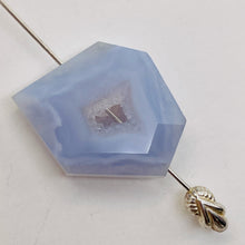 Load image into Gallery viewer, Druzy Blue Chalcedony Designer Pendant Bead | 30cts | 26x20x8mm | 1 Bead |
