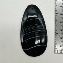 Load image into Gallery viewer, Sardonyx Large Designer Teardrop Pendant Bead| 64x33x6mm| Black, White| 1 Bead |
