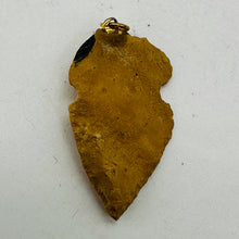 Load image into Gallery viewer, Sandstone Carved Arrowhead Pendant | 1 3/4&quot; Long | Red, Tan | 1 Pendant |

