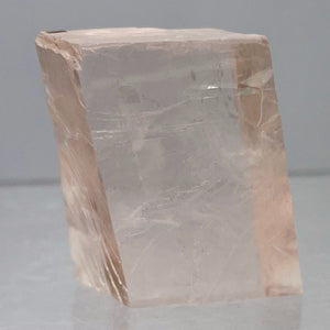 Optical Calcite / Iceland Spar 20g Rectangular Prism | 31x19x12mm | Pink, Clear|