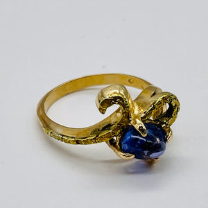 Tanzanite Oval Gemstone 14K Gold Ring | 1.25ct | Size 6 | Blue | 1 Ring |